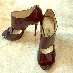Jimmy Choo black patent leather pumps size 38